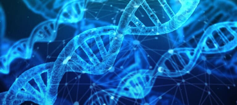 Abstract representation of DNA strands, illustrating concepts in cosmetic neurology.