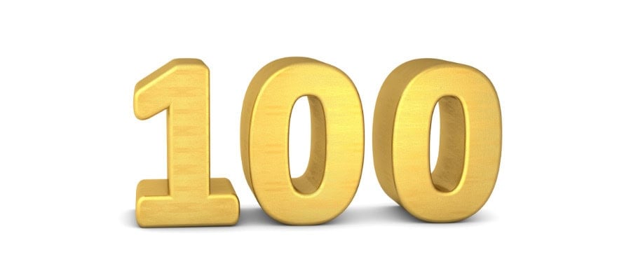 Gold number 100.