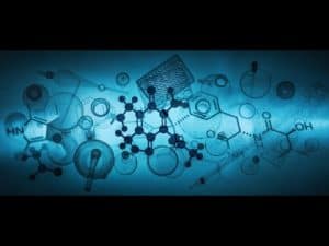 Abstract image of scientific glassware and molecular structures, illustrating the philosophy of science.