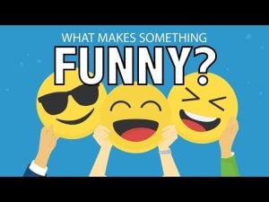 Three emojis expressing humor; The science of humor.