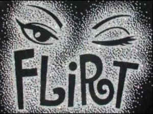 Winking eyes and the word "FLIRT" in rhinestones. Flirting with Philosophy.