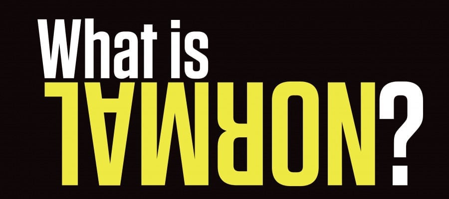 What is Normal? Text graphic exploring science, philosophy, and theology.