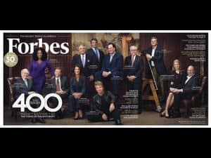 Forbes 400 cover: Titans of Philanthropy. The wealthiest Americans.
