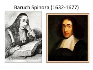 Two portraits of Baruch Spinoza (1632-1677), philosopher.