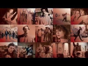 Collage of film stills showcasing nominees for the 2021 Dionysus Awards.