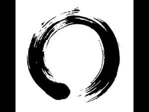 Ensō circle, symbolizing nonduality and oneness.