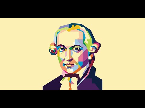 Colorful portrait of Immanuel Kant, a prominent figure in philosophy.