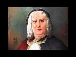 Portrait of Nísia Floresta, a Brazilian writer and feminist.