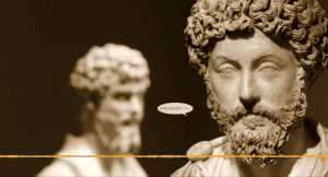 Bust of Epictetus, a key figure in Stoic philosophy.