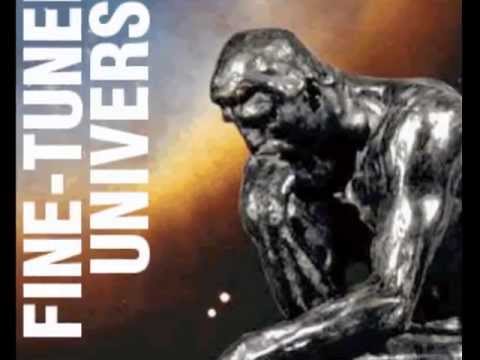 The Thinker contemplating a fine-tuned universe, illustrating the concept of God's design.